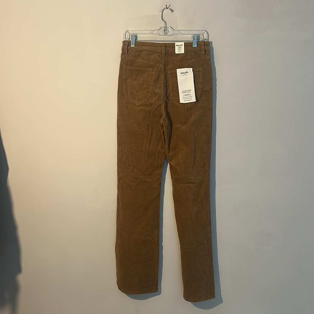 $160 NWT Rollas High Rise slim Bootcut Tobacco Cords women size 31 - Picture 6 of 7